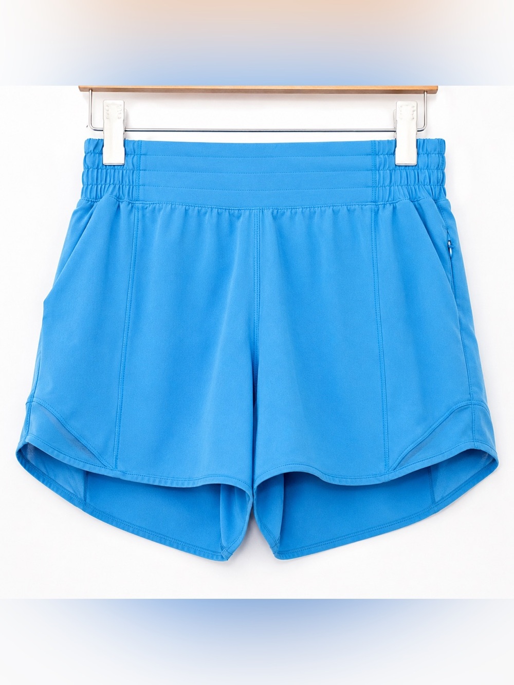 Lululemon Hotty Hot High-Rise 4” Lined Shorts Blue Size 0